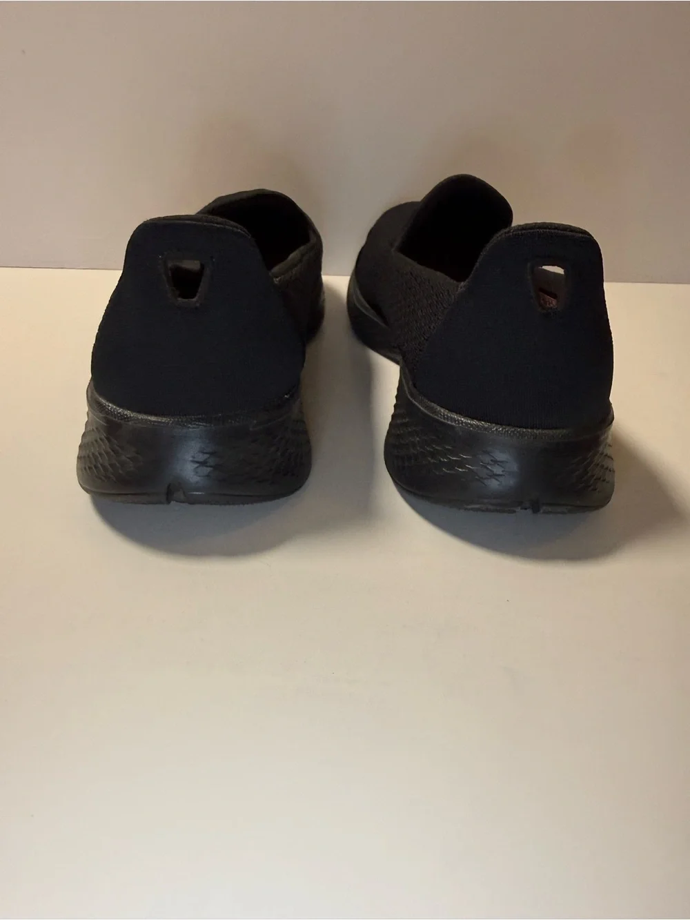 Skechers Women’s Black Slip-On Knit Sneakers